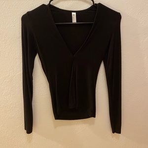 American Apparel V Neck Long Sleeve
